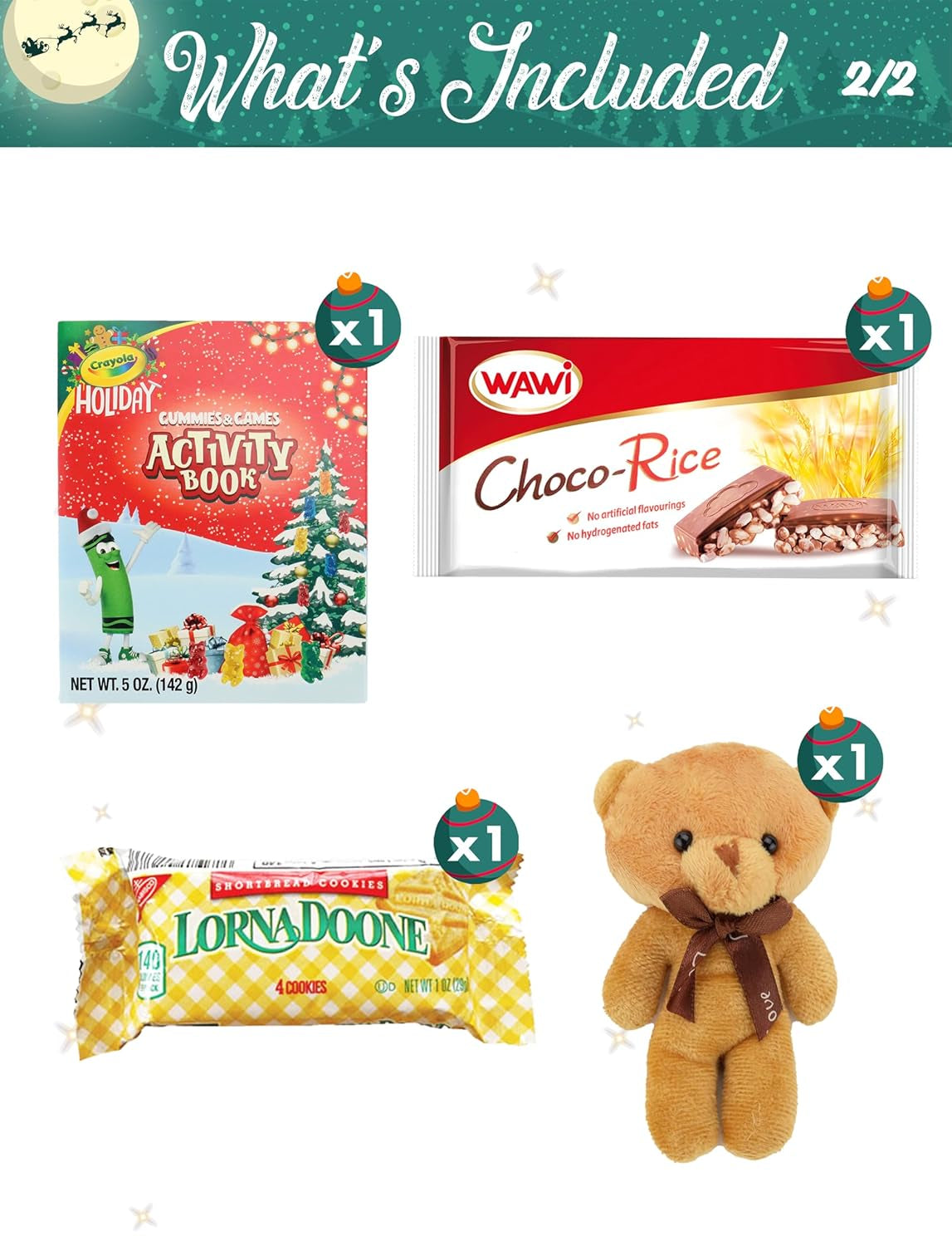 Christmas Gifts Chocolate & Candy Baskets with Teddy Bear, Christmas Gifts for Kids, Snowman Design